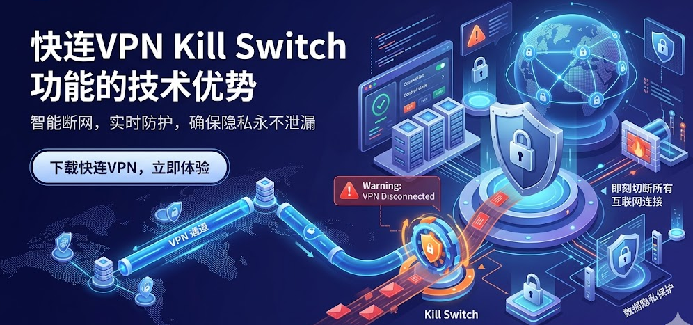 快连VPN Kill Switch 功能的技术优势