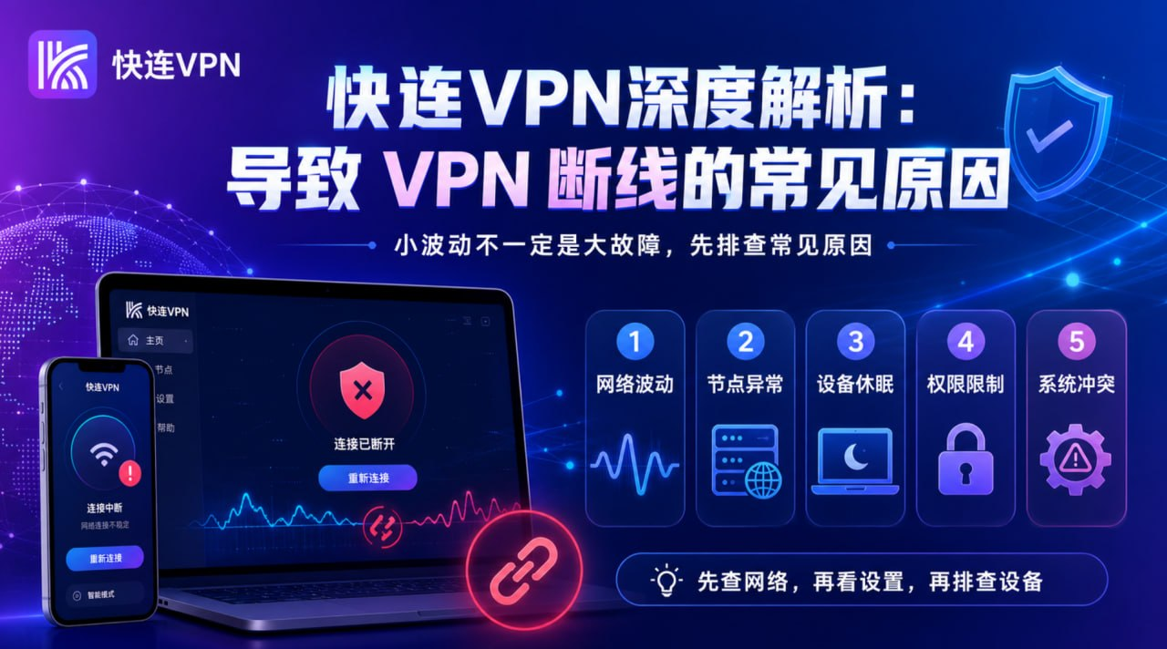 深度解析：导致 VPN 断线的常见原因