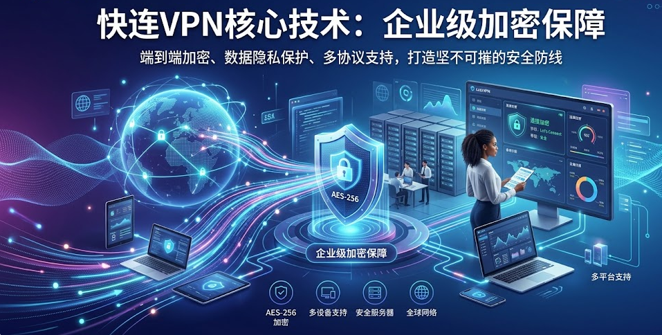 快连VPN核心技术：企业级加密保障